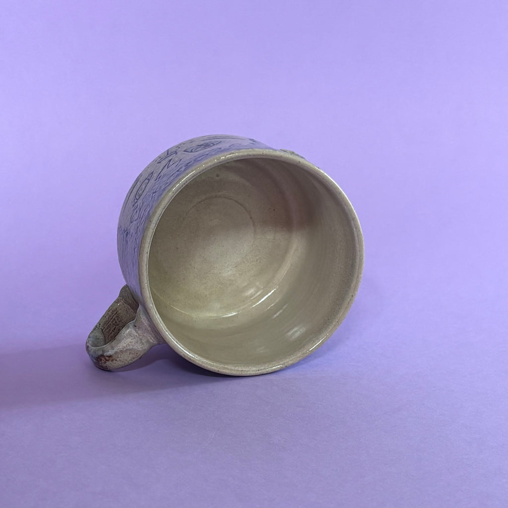 Frazzled cat mug