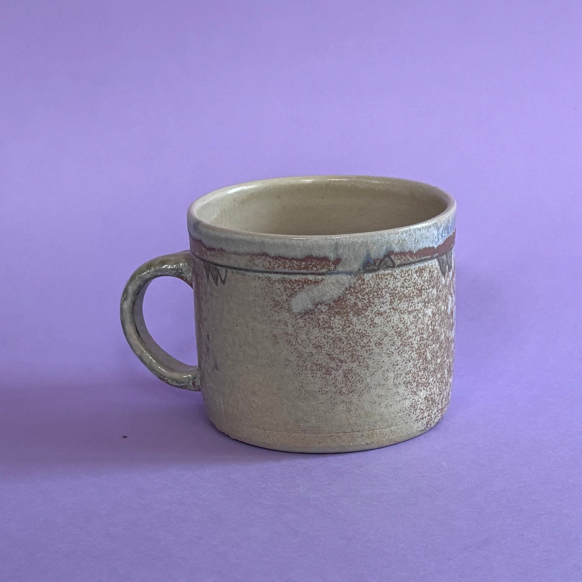 Downcast cat mug