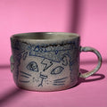Frazzled cat mug