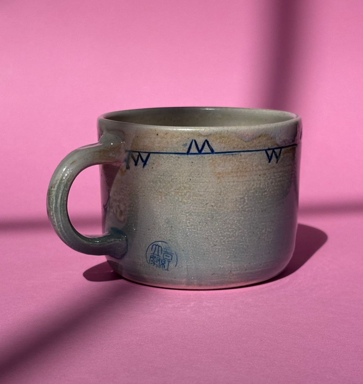 Spooked cat mug