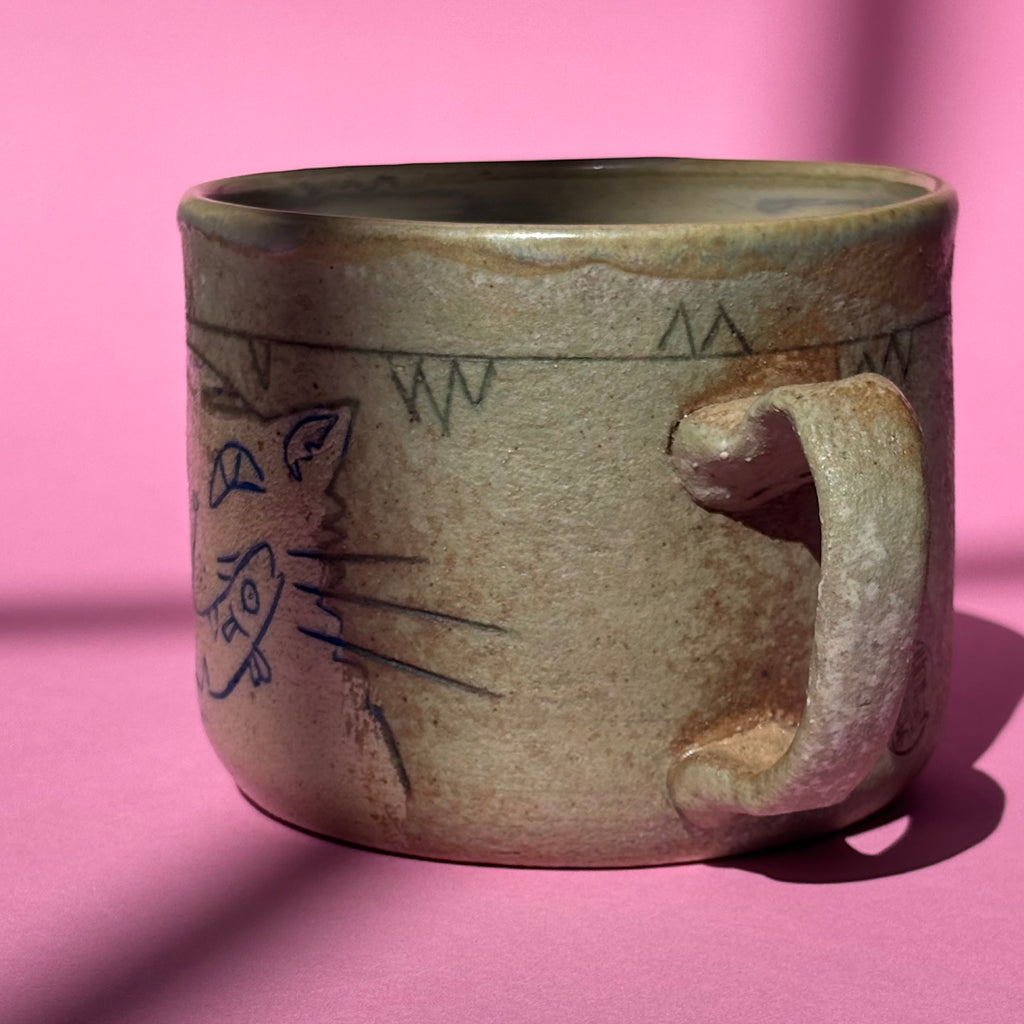 Shameless cat mug