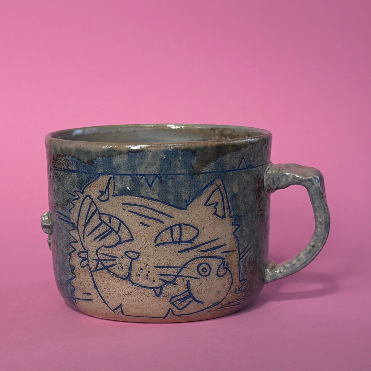 Overconfident cat mug