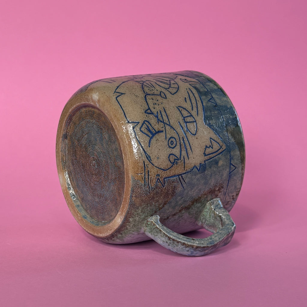 Overconfident cat mug
