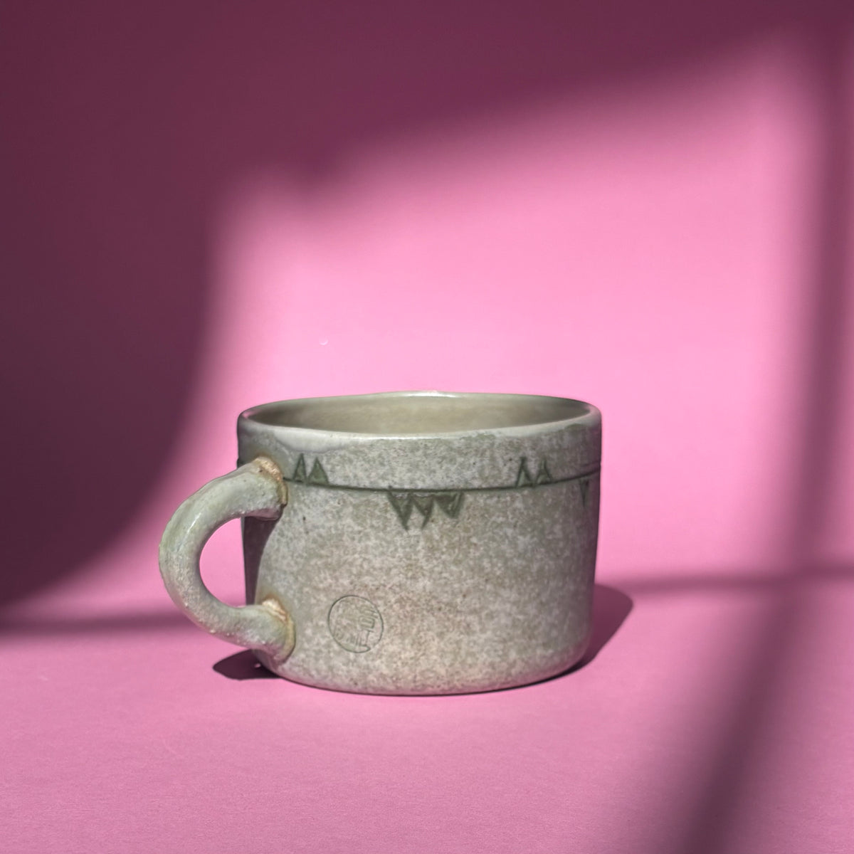 Pensive cat mug