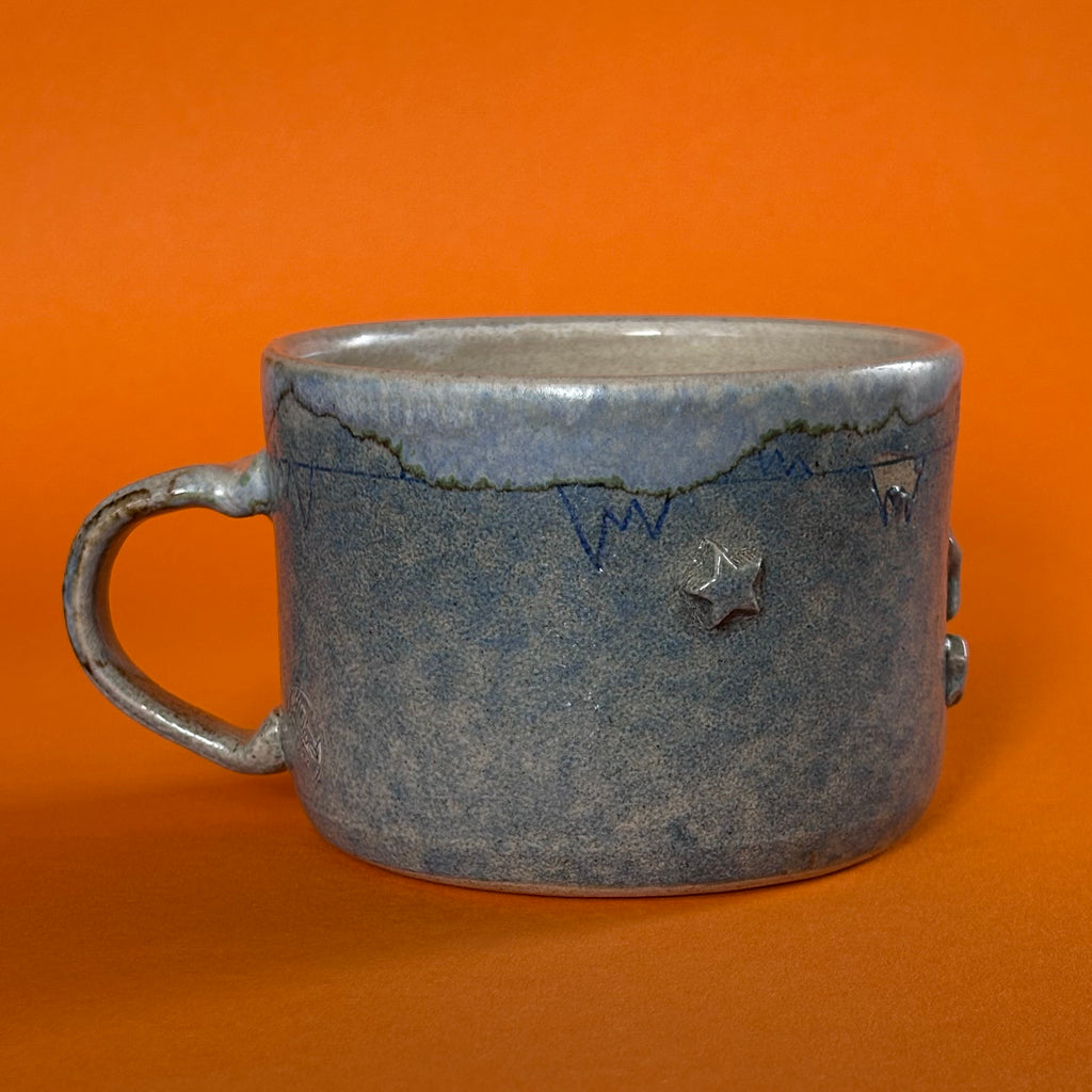 Frazzled cat mug