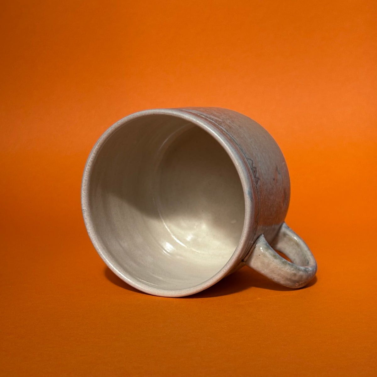 Downcast cat mug