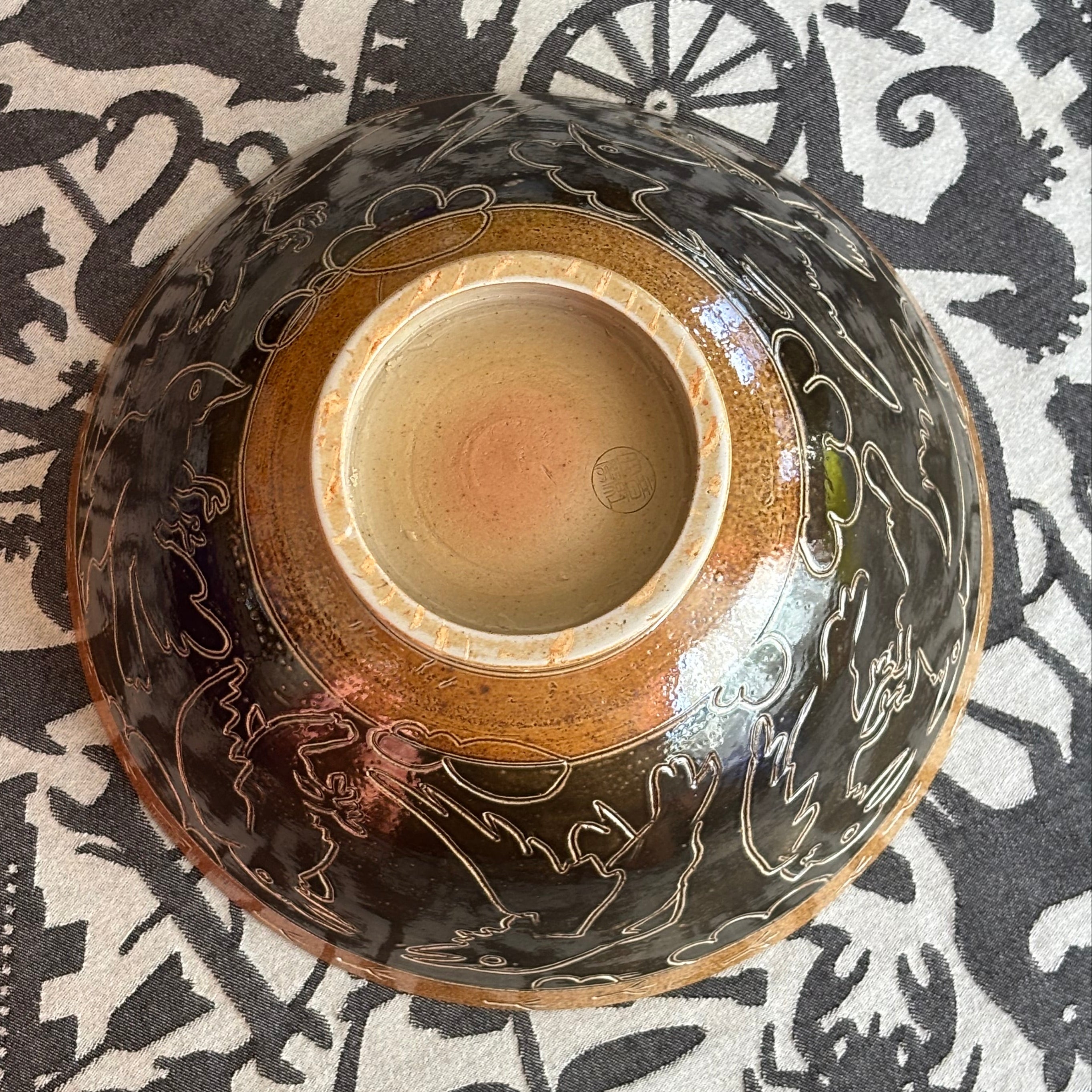 Salt fired Crow bowl