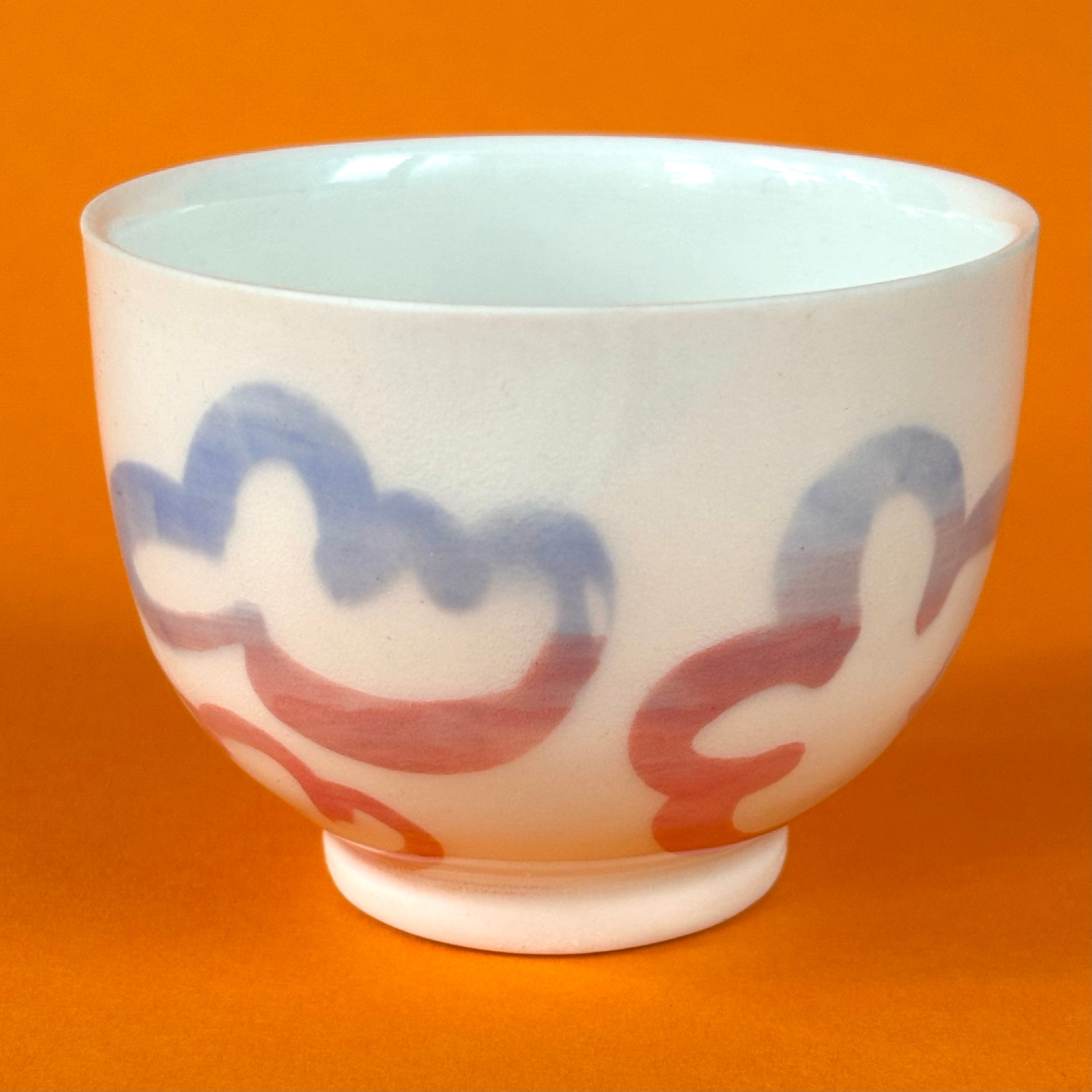 Wax cloud espresso cup