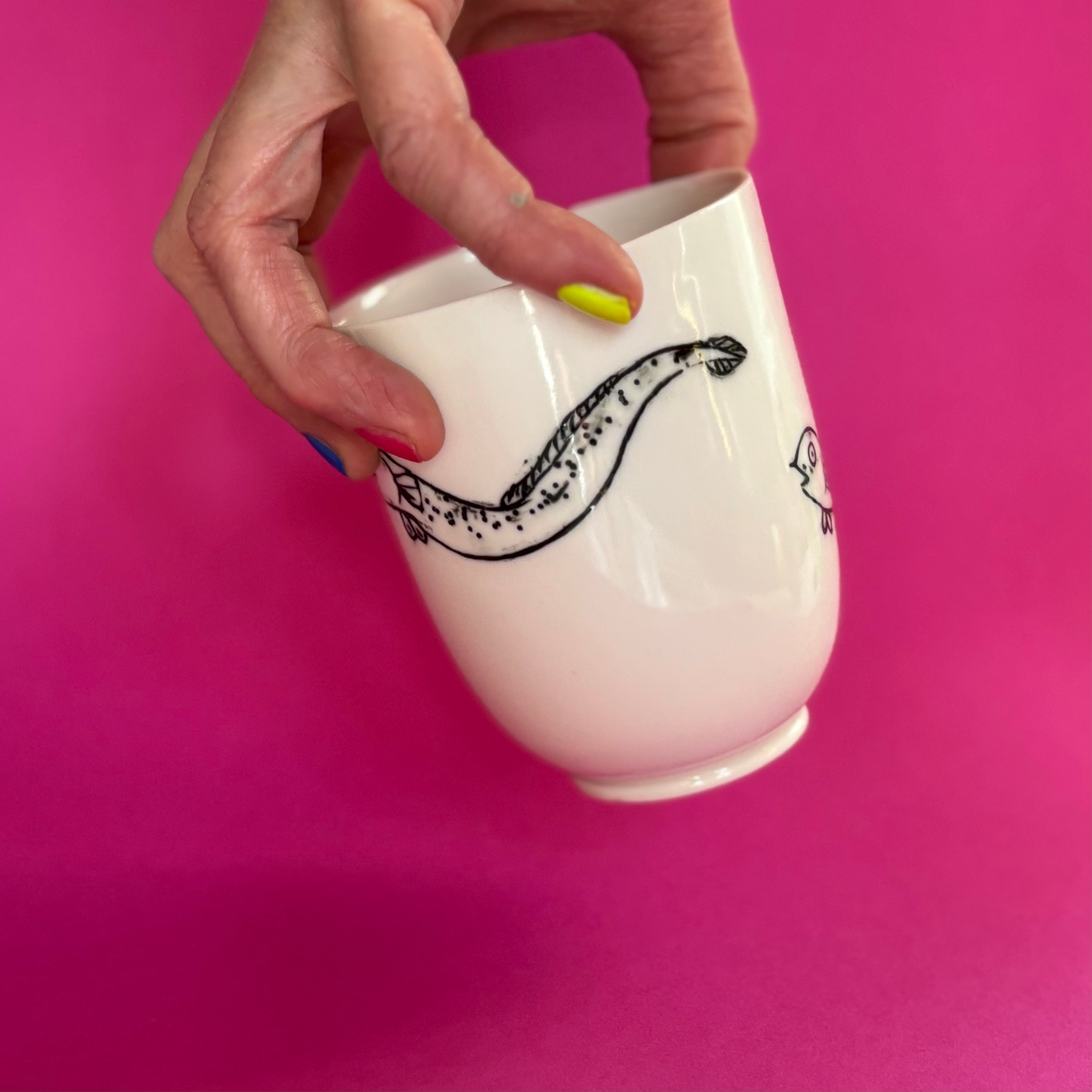 Large eel mug