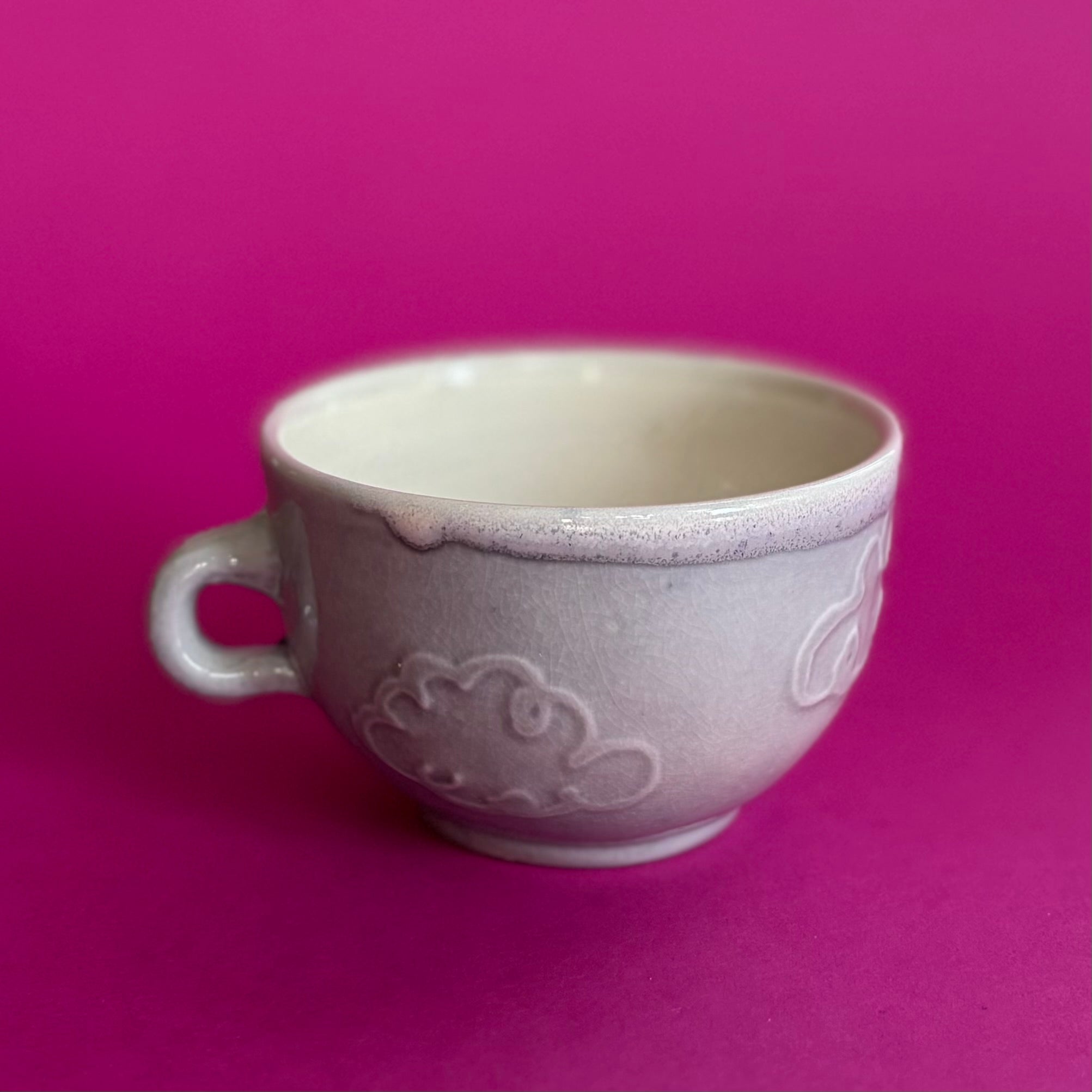 Salt fired cloud cup