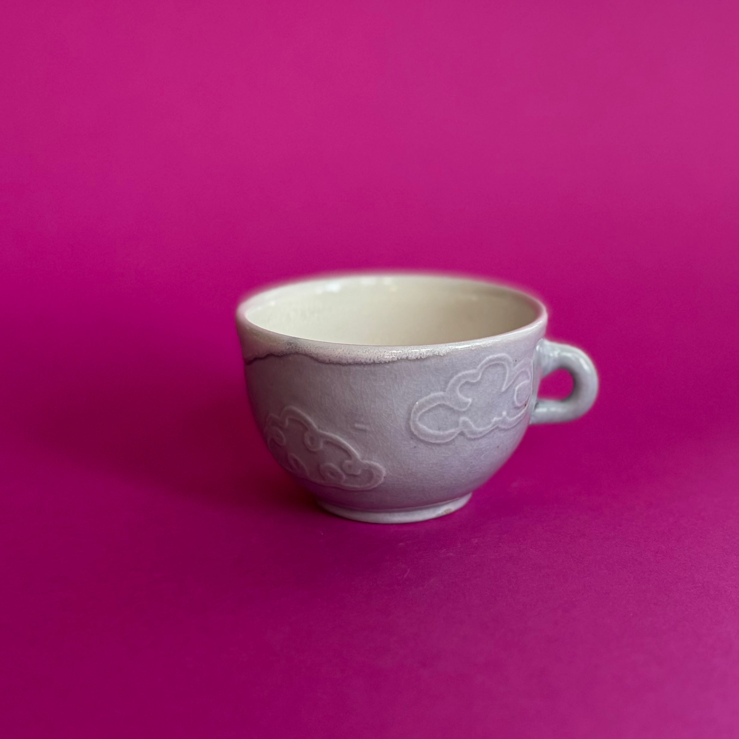 Salt fired cloud cup
