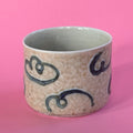 Cloudy tumbler from the salt kiln