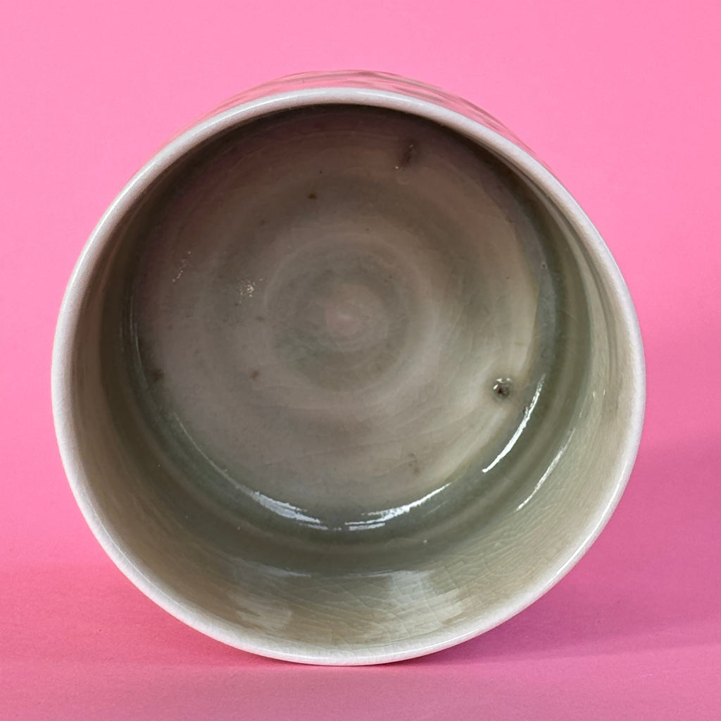 Cloudy tumbler from the salt kiln