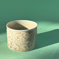 Cloudy tumbler from the salt kiln